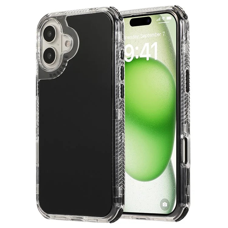 For iPhone 16 Plus Case 3-in-1 Drop-Proof PC+TPU Phone Cover