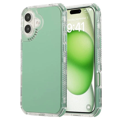 For iPhone 16 Case 3-in-1 Drop-Proof PC+TPU Phone Cover