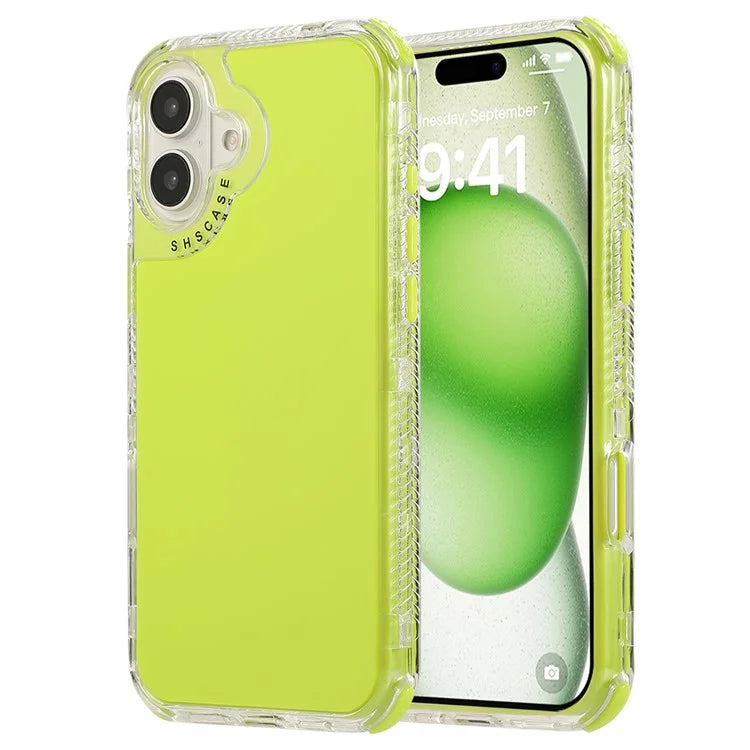 For iPhone 16 Case 3-in-1 Drop-Proof PC+TPU Phone Cover