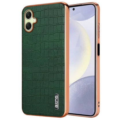 AZNS For Samsung Galaxy A06 Case Electroplating Crocodile Texture PU+TPU Phone Cover