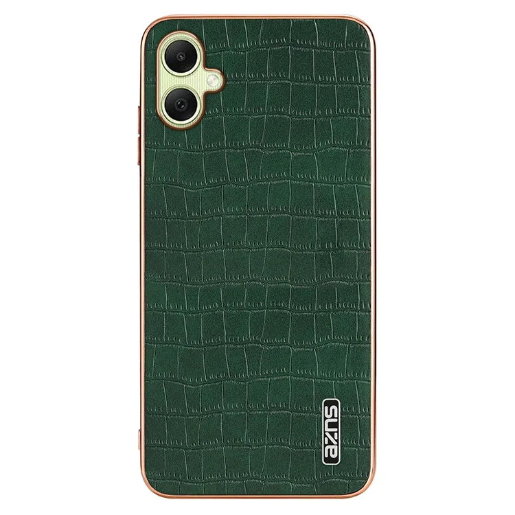 AZNS For Samsung Galaxy A06 Case Electroplating Crocodile Texture PU+TPU Phone Cover