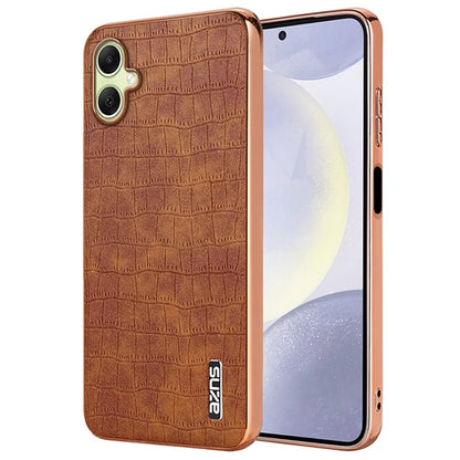 AZNS For Samsung Galaxy A06 Case Electroplating Crocodile Texture PU+TPU Phone Cover