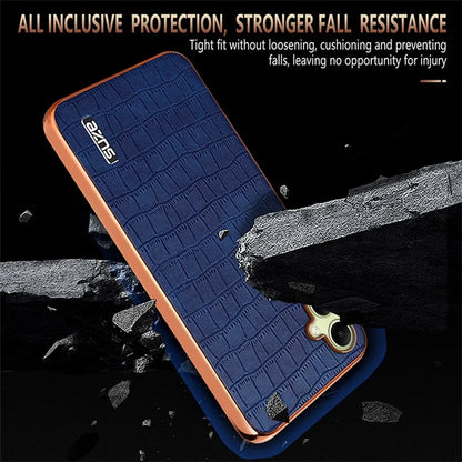 AZNS For Samsung Galaxy A06 Case Electroplating Crocodile Texture PU+TPU Phone Cover