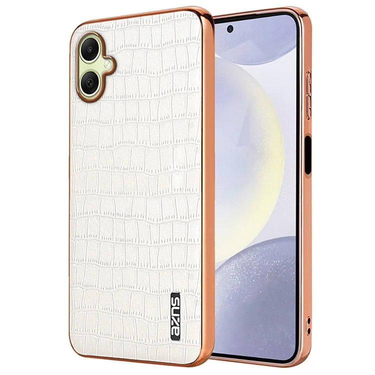 AZNS For Samsung Galaxy A06 Case Electroplating Crocodile Texture PU+TPU Phone Cover