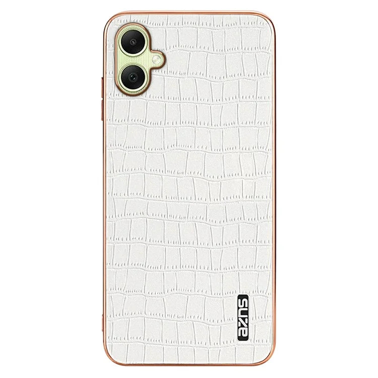 AZNS For Samsung Galaxy A06 Case Electroplating Crocodile Texture PU+TPU Phone Cover