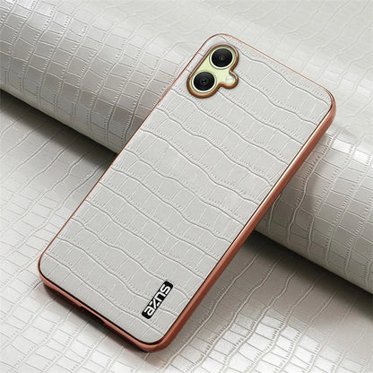 AZNS For Samsung Galaxy A06 Case Electroplating Crocodile Texture PU+TPU Phone Cover