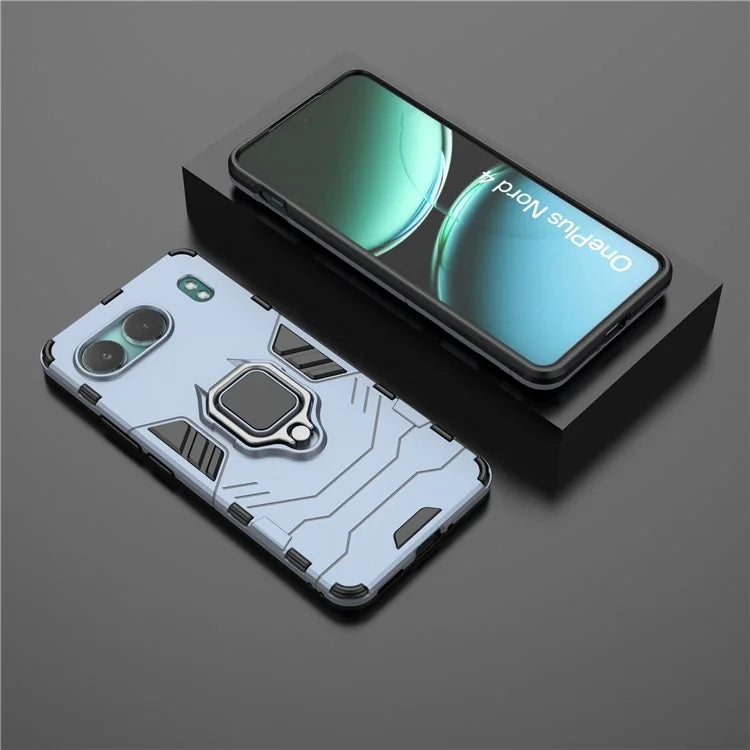 For OnePlus Nord 4 Case PC+TPU Protective Phone Cover with Ring Kickstand