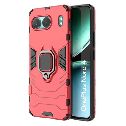 For OnePlus Nord 4 Case PC+TPU Protective Phone Cover with Ring Kickstand