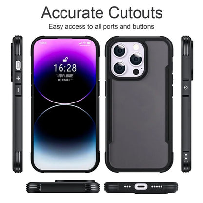 For iPhone 16 Pro Case PC+TPU Drop-Proof Skin-Touch Phone Back Cover