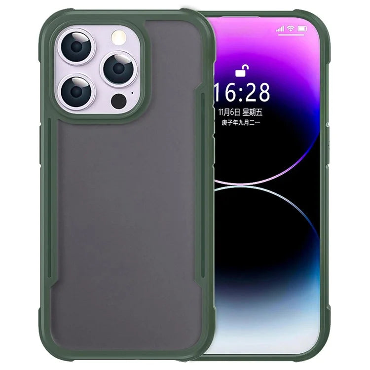 For iPhone 16 Pro Case PC+TPU Drop-Proof Skin-Touch Phone Back Cover