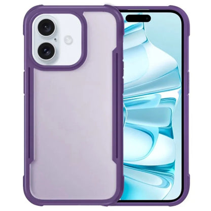 For iPhone 16 Case PC+TPU Drop-Proof Skin-Touch Phone Back Cover