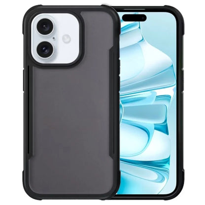 For iPhone 16 Plus Case PC+TPU Drop-Proof Skin-Touch Phone Back Cover