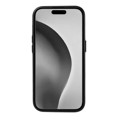 006 For iPhone 16 Pro Max Case Anti-Drop Leather + TPU Phone Cover Card Slot Ring Kickstand