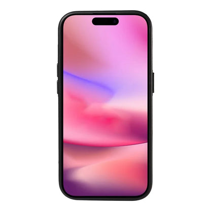 006 For iPhone 16 Case Anti-Drop Leather + TPU Phone Cover Card Slot Ring Kickstand