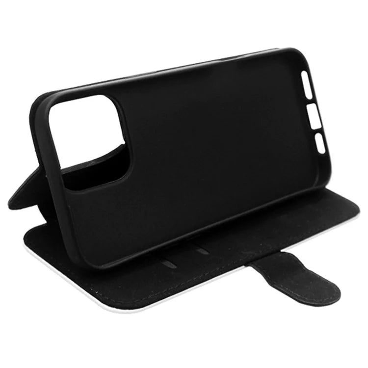 For iPhone 16 Case PU Leather Sublimation Blank Smart Phone Cover with Card Holder