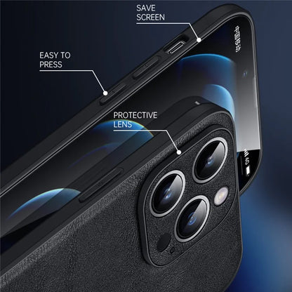 SULADA For iPhone 16 Pro Case PU Leather+TPU+PC Back Phone Cover
