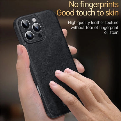 SULADA For iPhone 16 Pro Case PU Leather+TPU+PC Back Phone Cover