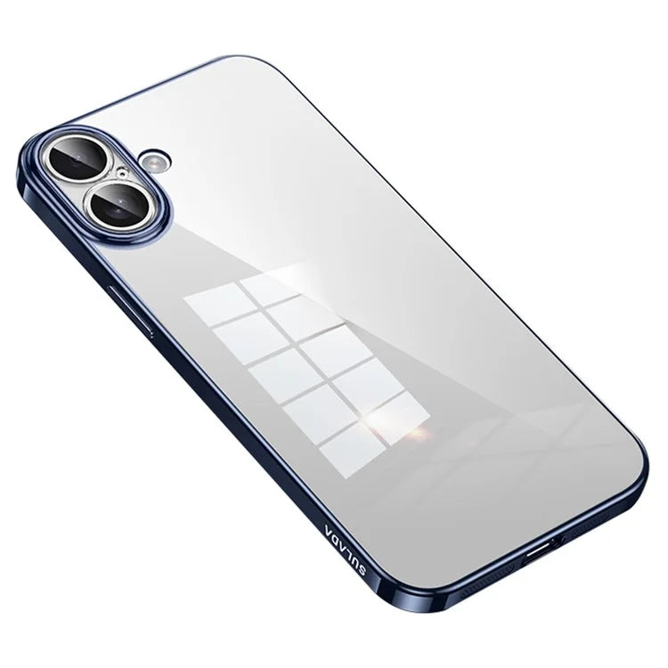 SULADA For iPhone 16 Plus Case Ultra-Thin Electroplated TPU Clear Phone Cover