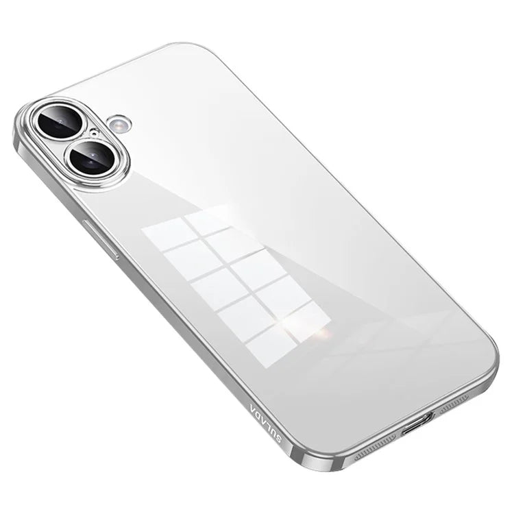 SULADA For iPhone 16 Case Ultra-Thin Electroplated TPU Clear Phone Cover