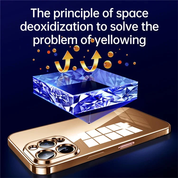 SULADA For iPhone 16 Pro Case Ultra-Thin Electroplated TPU Clear Phone Cover