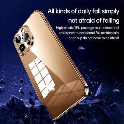 SULADA For iPhone 16 Pro Case Ultra-Thin Electroplated TPU Clear Phone Cover