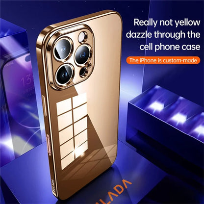 SULADA For iPhone 16 Pro Case Ultra-Thin Electroplated TPU Clear Phone Cover