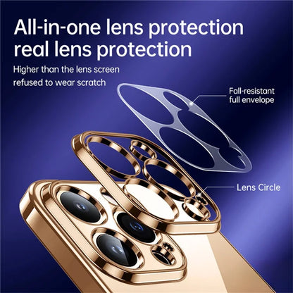 SULADA For iPhone 16 Pro Case Ultra-Thin Electroplated TPU Clear Phone Cover