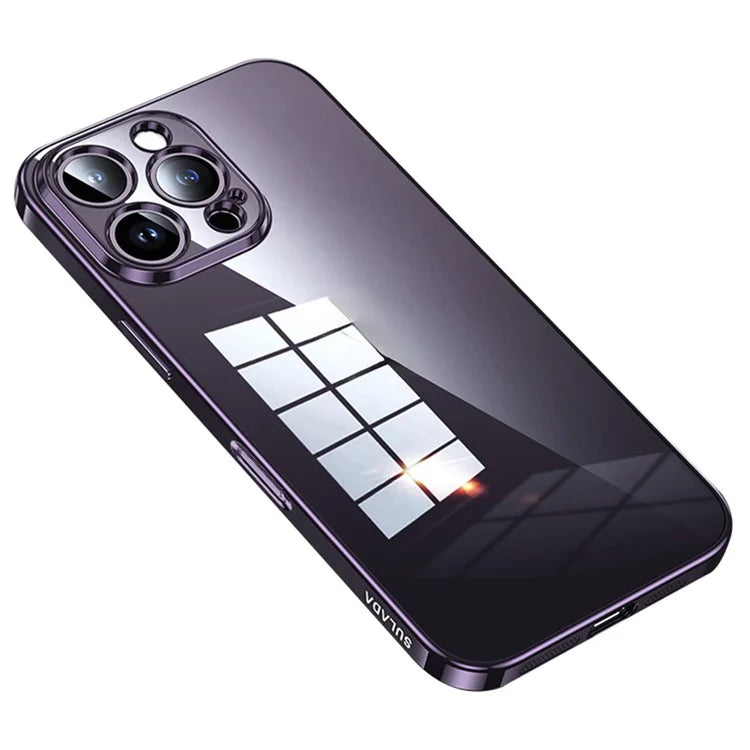 SULADA For iPhone 16 Pro Case Ultra-Thin Electroplated TPU Clear Phone Cover