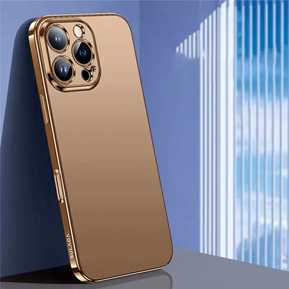 SULADA For iPhone 16 Pro Max Case Electroplated AG Matte Anti-Fingerprint TPU Phone Cover
