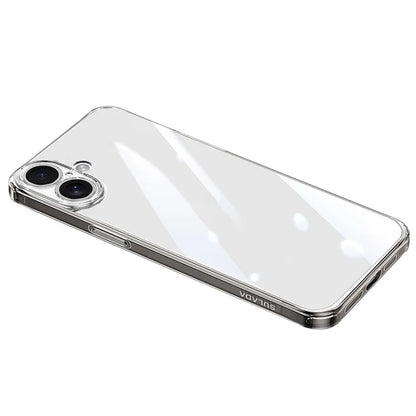 SULADA For iPhone 16 Plus Clear Case TPU +Tempered Glass Shockproof Phone Case