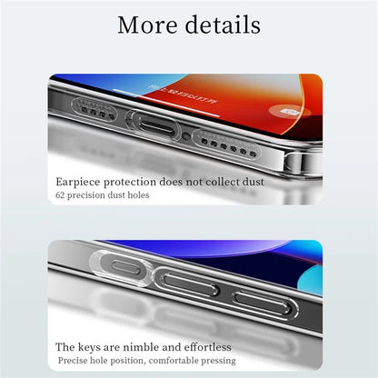 SULADA For iPhone 16 Plus Clear Case TPU +Tempered Glass Shockproof Phone Case