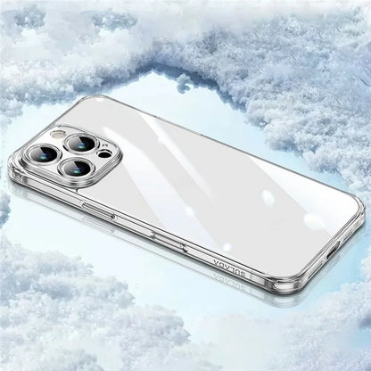 SULADA For iPhone 16 Pro Max Clear Case TPU +Tempered Glass Shockproof Phone Case
