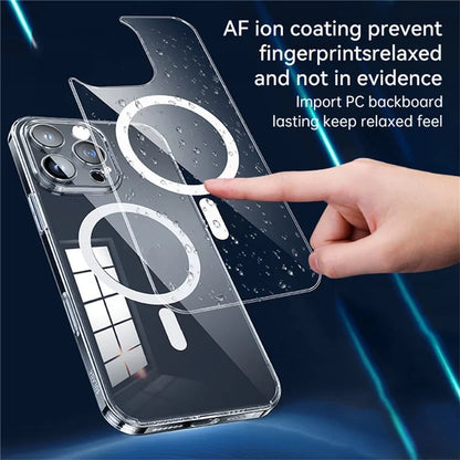 SULADA For iPhone 16 Pro Max Case Built-In Lens Film TPU+PC Phone Cover Compatible with MagSafe