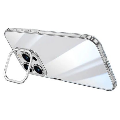 SULADA For iPhone 16 Pro Case Folding Camera Kickstand TPU+PC Clear Phone Cover