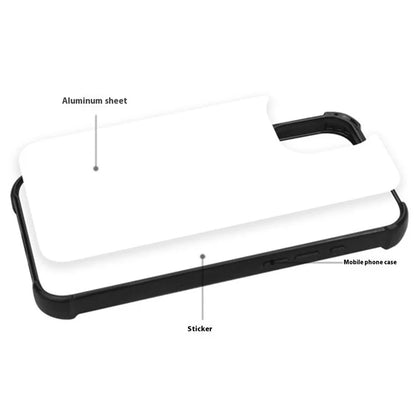 10Pcs / Pack For iPhone 16 Pro Max Case Four Corners Anti-Drop PC+TPU Phone Cover Support Heat Transfer Printing