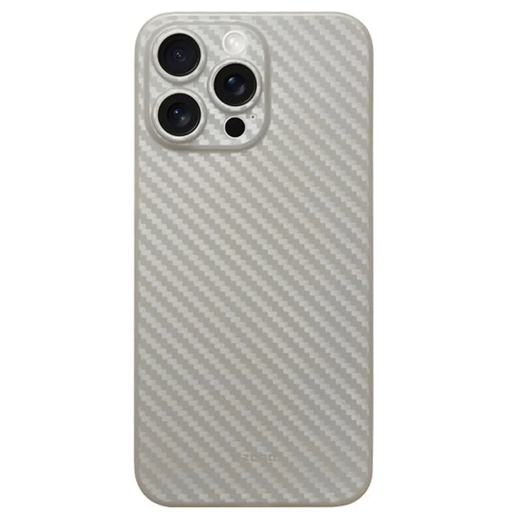 KZDOO For iPhone 16 Pro Max Compatible with MagSafe Carbon Fiber Texture Ultra Thin PP Phone Cover