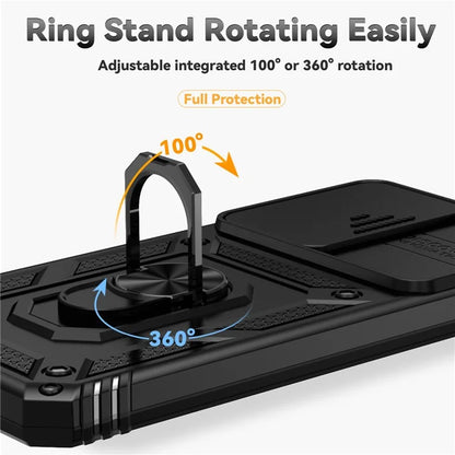 For Samsung Galaxy S24 FE Case PC + TPU Phone Cover Lens Ultimate Protection Kickstand