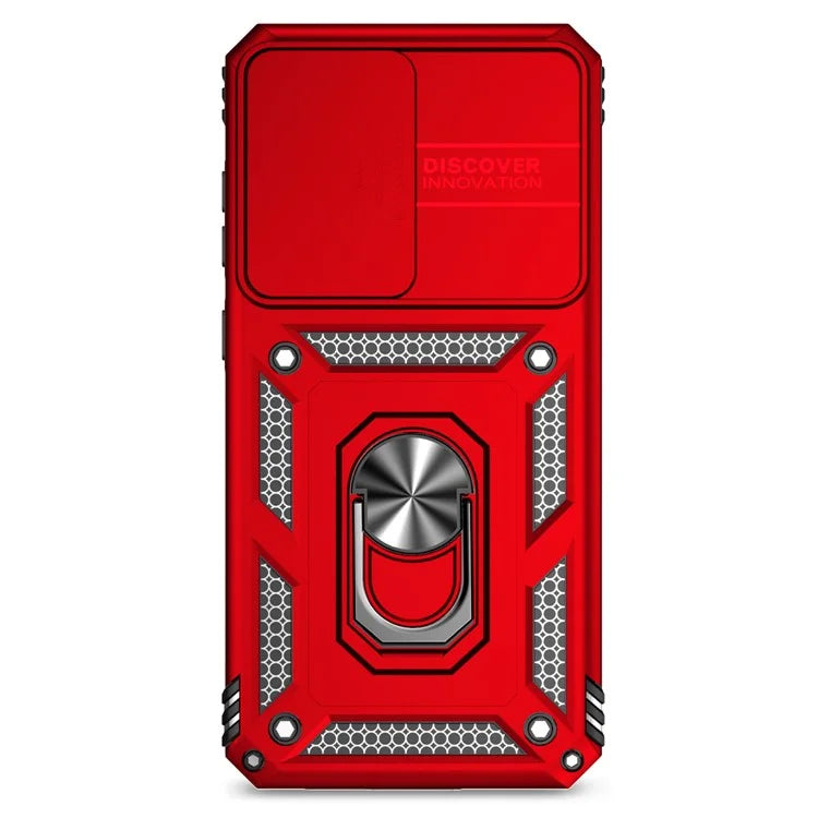 For Samsung Galaxy S24 FE Case PC + TPU Phone Cover Lens Ultimate Protection Kickstand
