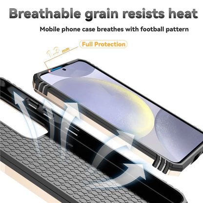 For Samsung Galaxy S24 FE Case PC + TPU Phone Cover Lens Ultimate Protection Kickstand