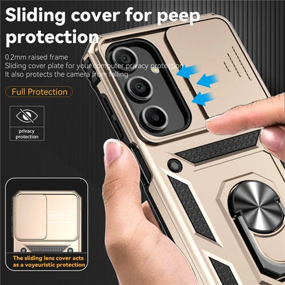 For Samsung Galaxy A16 5G Case PC + TPU Phone Cover Lens Ultimate Protection Kickstand