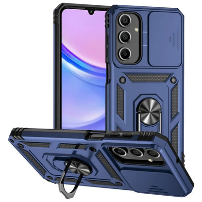 For Samsung Galaxy A16 5G Case PC + TPU Phone Cover Lens Ultimate Protection Kickstand