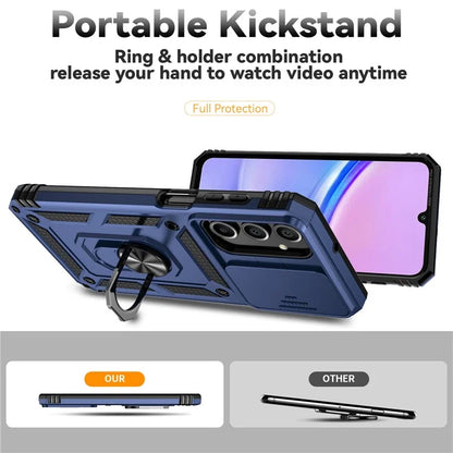 For Samsung Galaxy A16 5G Case PC + TPU Phone Cover Lens Ultimate Protection Kickstand