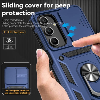 For Samsung Galaxy A16 5G Case PC + TPU Phone Cover Lens Ultimate Protection Kickstand