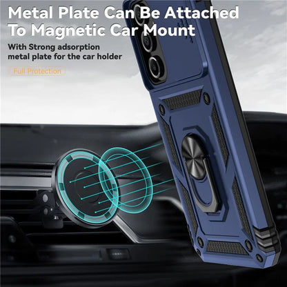 For Samsung Galaxy A16 5G Case PC + TPU Phone Cover Lens Ultimate Protection Kickstand