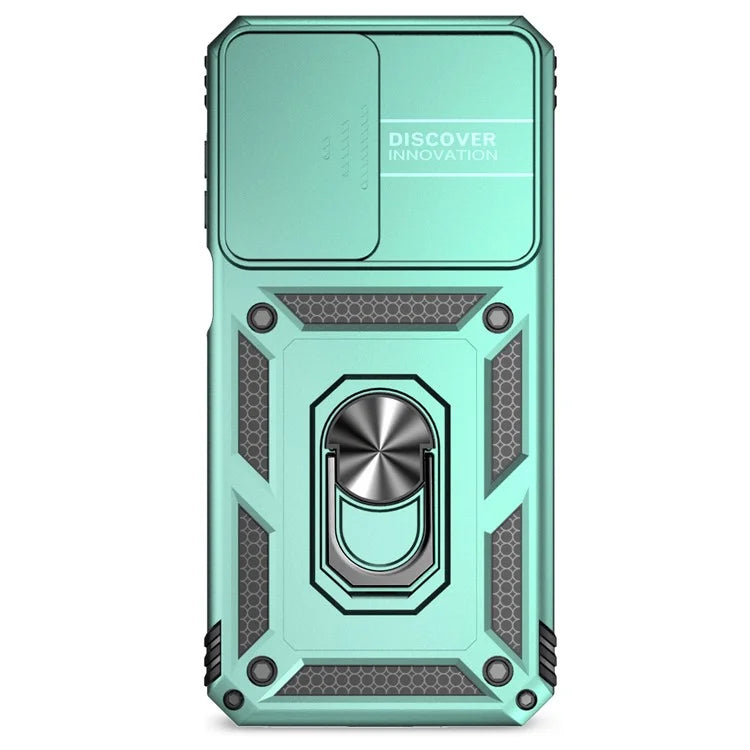 For Samsung Galaxy A16 5G Case PC + TPU Phone Cover Lens Ultimate Protection Kickstand