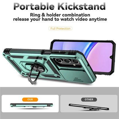 For Samsung Galaxy A16 5G Case PC + TPU Phone Cover Lens Ultimate Protection Kickstand