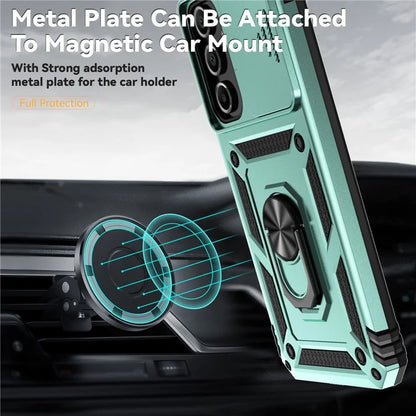 For Samsung Galaxy A16 5G Case PC + TPU Phone Cover Lens Ultimate Protection Kickstand