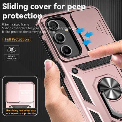 For Samsung Galaxy A16 5G Case PC + TPU Phone Cover Lens Ultimate Protection Kickstand