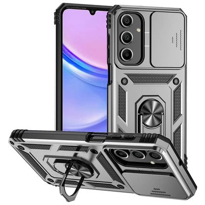 For Samsung Galaxy A16 5G Case PC + TPU Phone Cover Lens Ultimate Protection Kickstand