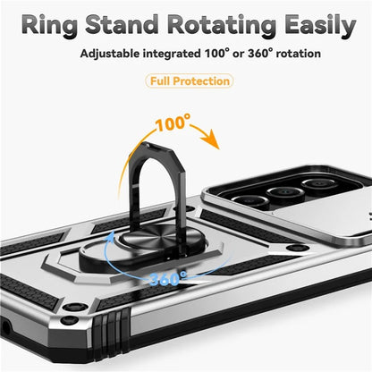 For Samsung Galaxy A16 5G Case PC + TPU Phone Cover Lens Ultimate Protection Kickstand